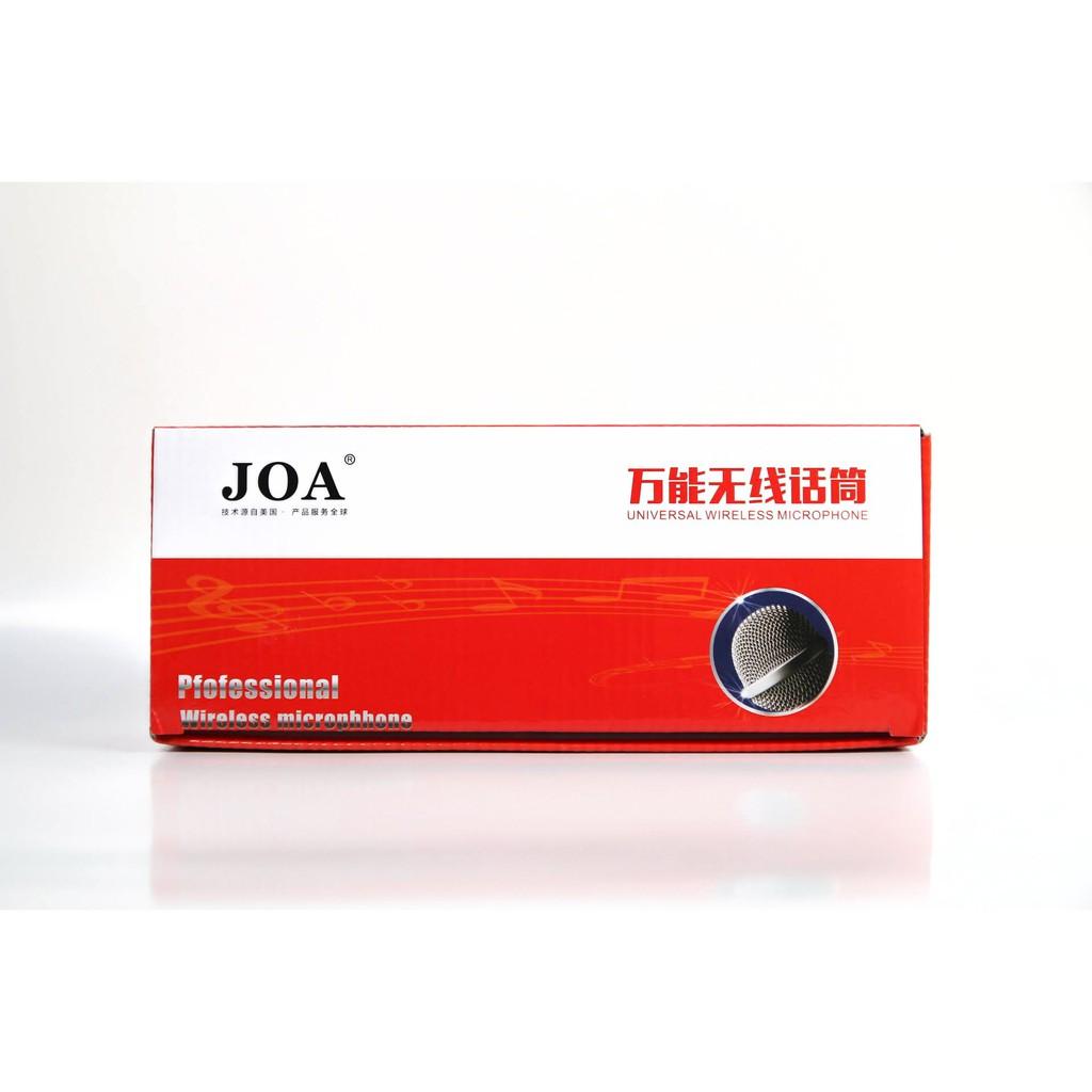 Micro đa năng không dây karaoke JOA SMJ H5 phù hợp mọi loa kéo Màn hình LCD hiển thị tần số mic nhẹ hút âm tốt bh 12 th