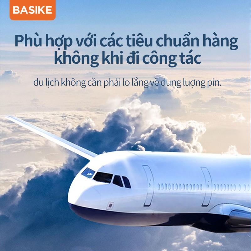 Sạc dự phòng BASIKE PT62 10000mAh có hai đầu ra USB thích hợp cho iPhone và Android-Hàng chính hãng