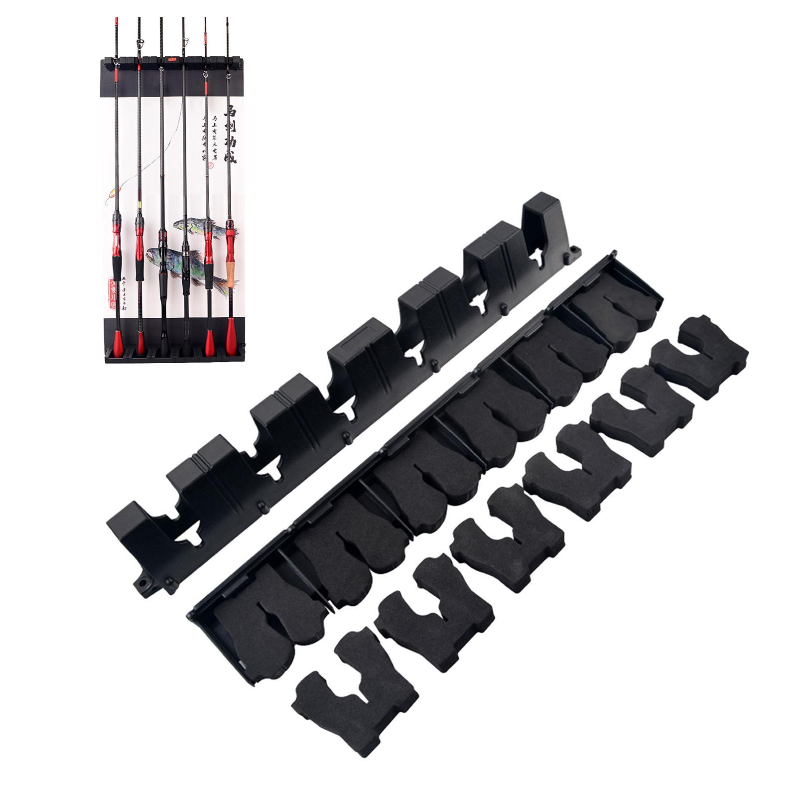 Fishing Rod Rack Stable Wall Mount for Basement Outdoor Shop Boat Stand Organizer