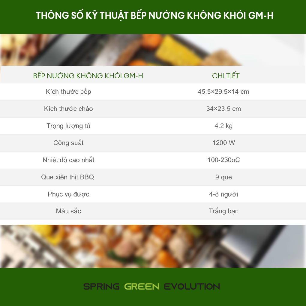 Bếp nướng BBQ điện không khói GM-H. Nướng và BBQ cùng lúc dễ dàng với bếp thế hệ mới. Hàng nhập khẩu Thái Lan chất lượng cao!!