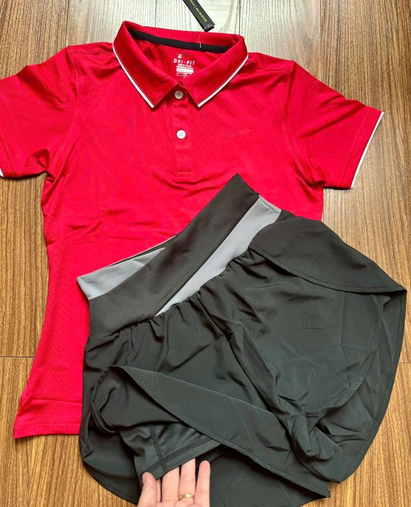 Bộ quần áo thể thao nữ đa năng chạy bộ, tennis, pickeball, yoga,gym,aerobic,zumba