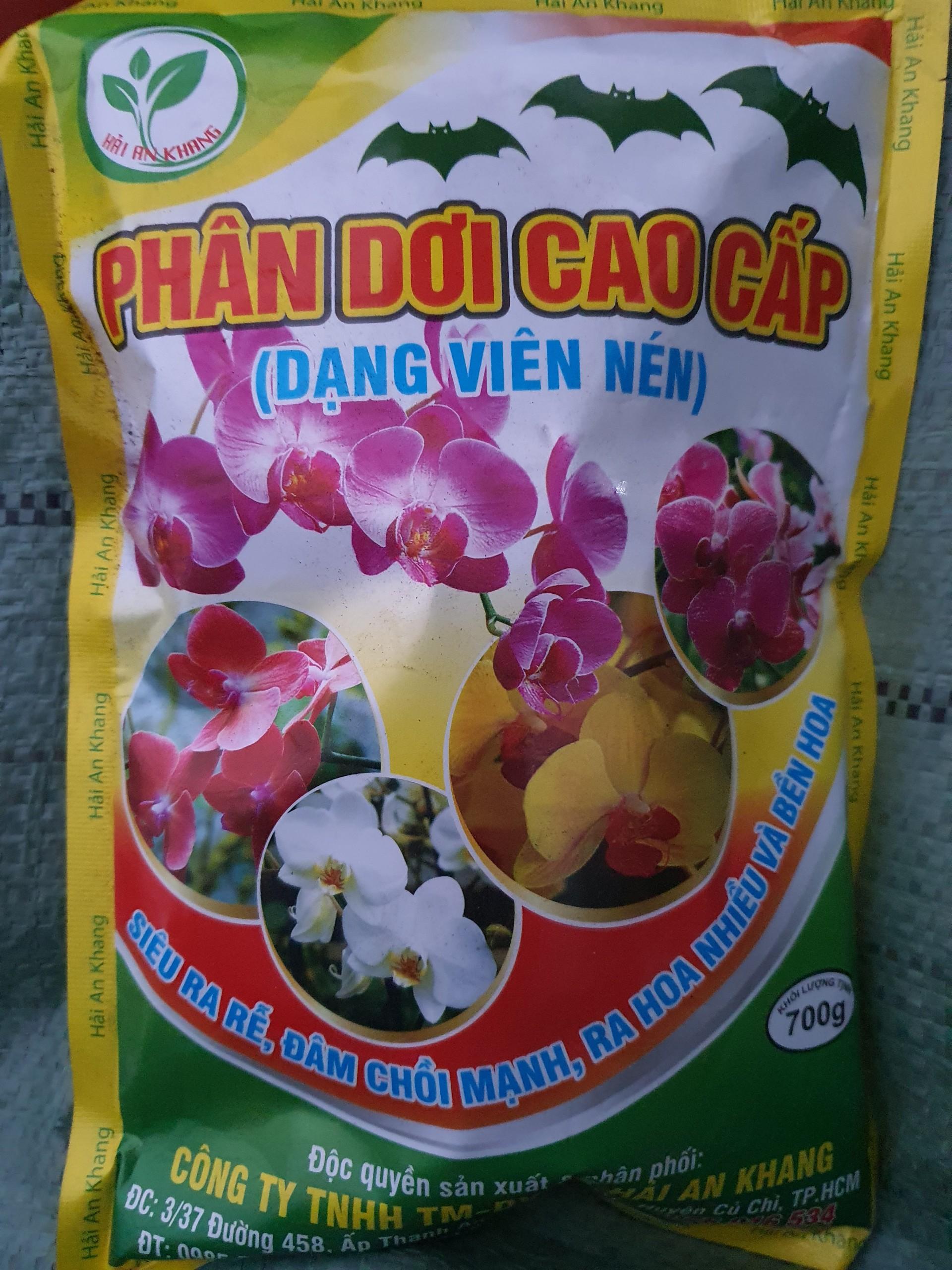 Phân Dơi Cao Cấp Dạng Viên Nén 700g - Chuyên Dùng Cho Hoa Lan Hoa Hồng Cây Kiểng