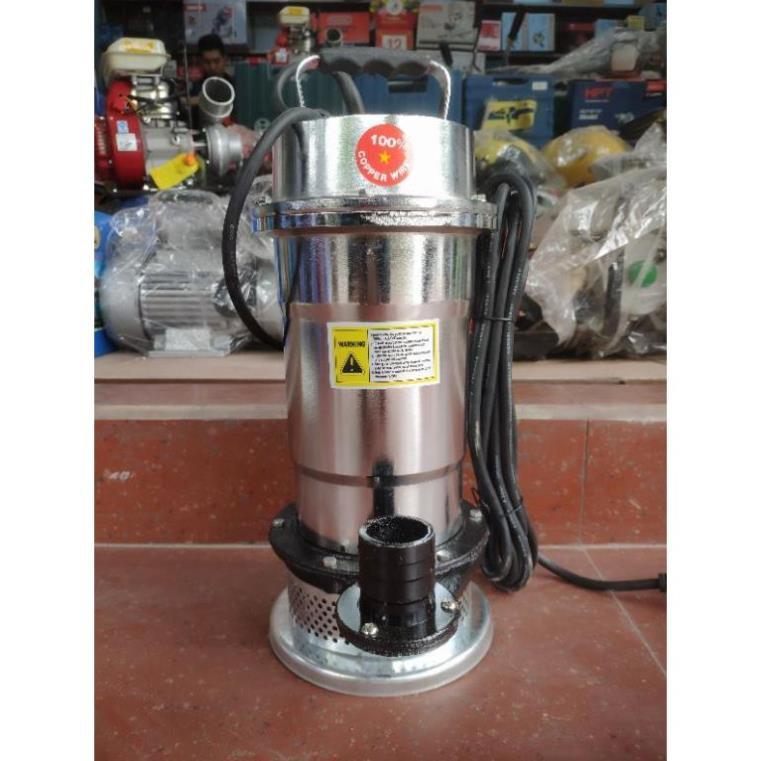 Máy Bơm Ngâm Bơm Chìm Bơm Tõm INox 750w dây đồng 100%