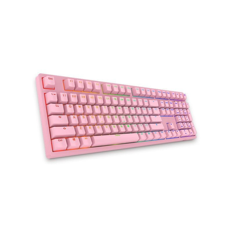 Bàn phím gaming AKKO 3108S RGB Pro Pink - Cổng USB- Hàng Chính Hãng