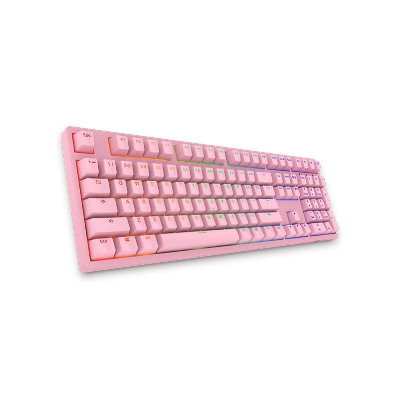 Bàn phím gaming AKKO 3108S RGB Pro Pink (Cherry Switch) - Cổng USB- Hàng Chính Hãng