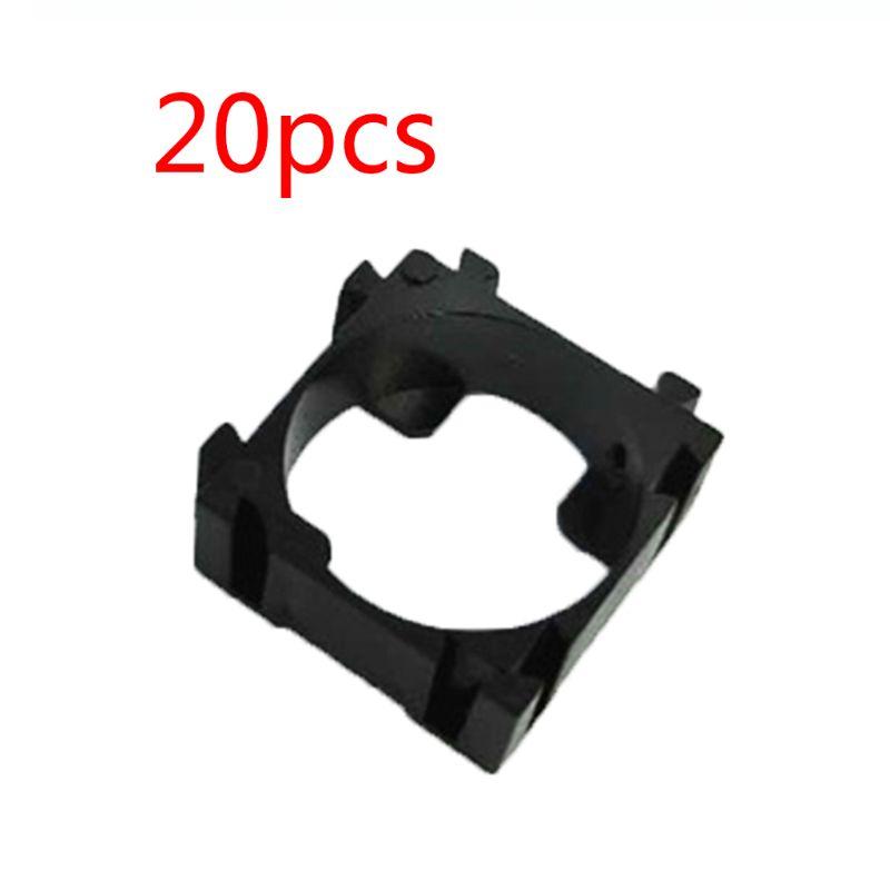 20 chiếc Giá đỡ 18650 Giá đỡ Chân đế bằng nhựa Giá đỡ 18650 cho Bộ pin 18650 Phụ kiện DIY Màu sắc: Đen