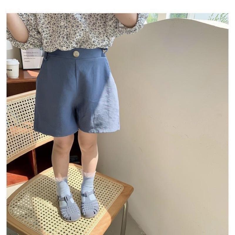 Quần short cotton style Vintage cho bé Q622