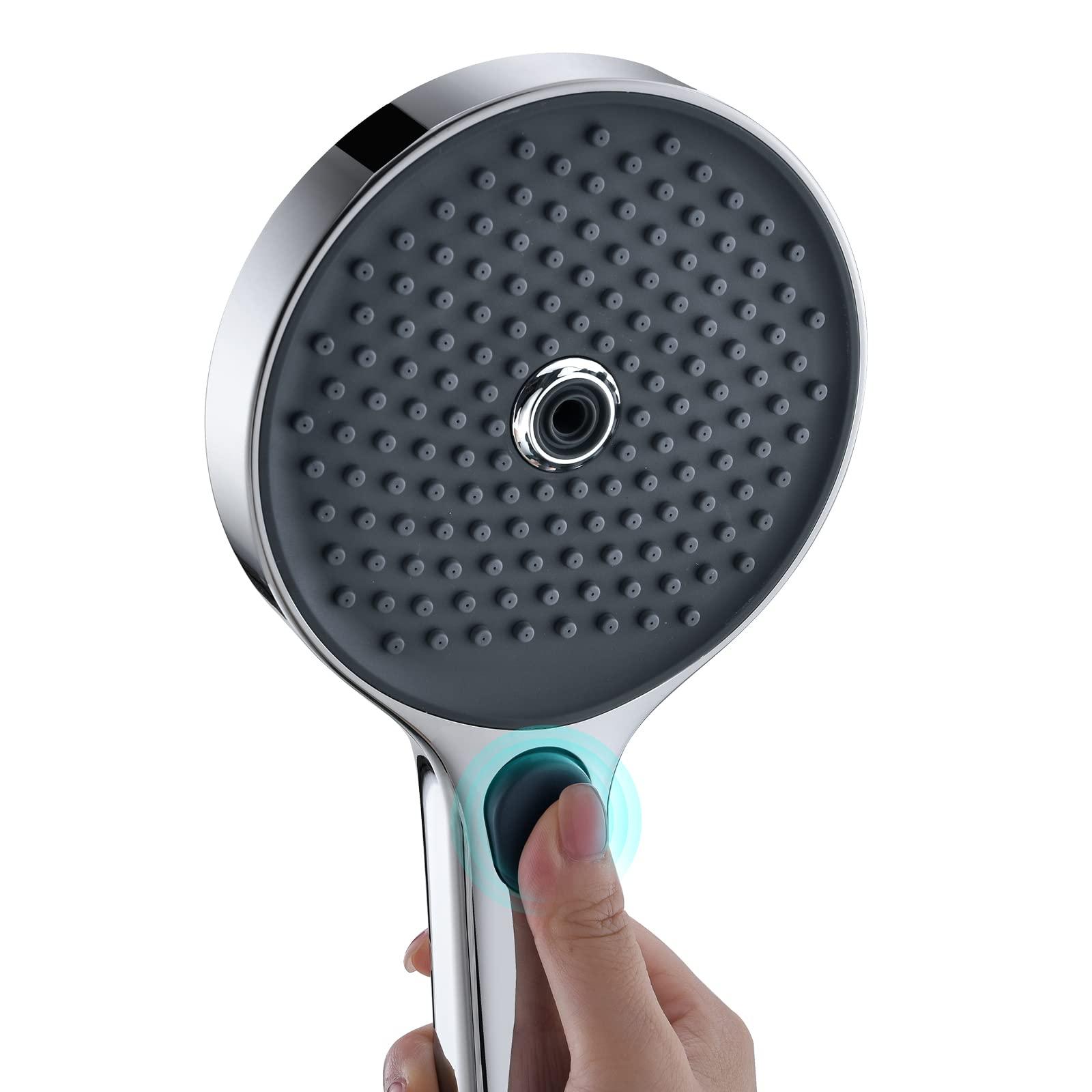 Đầu vòi hoa sen, vòi hoa sen 3 loại máy bay phản lực với áp suất cao, đầu vòi hoa sen tiết kiệm nước, bề mặt được mạ crôm