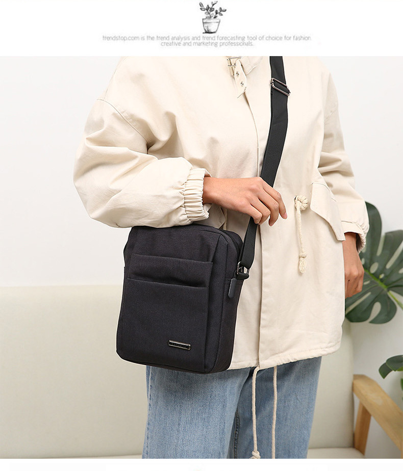 Túi Đeo Chéo Nam Oxford Cao Cấp Nhiều Ngăn Chống Thấm Nước, Túi Đeo Vai Phong Cách Thời Trang Hàn Quốc Dành Cho Người Đi Làm, Học Sinh, Sinh Viên,Người Đi Chơi, Đi Du Lịch