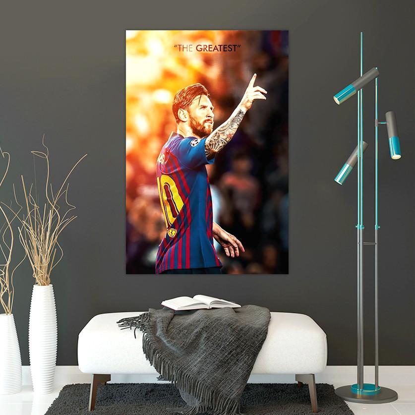 Bộ Ảnh Decor Messi | Tranh Dán Tường Cầu Thủ Bóng Đá Kích Thước 40*60 Dán Trang Trí Phòng Khách Phòng Ngủ Cá Nhân