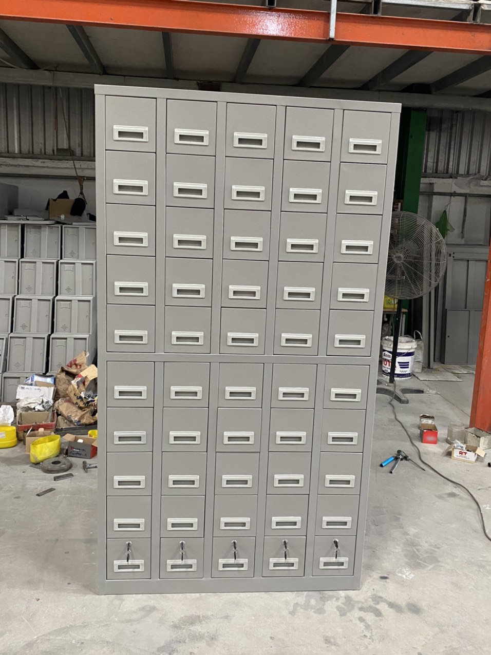 Tủ locker 50 ngăn kéo, tủ locker, tủ sắt locker, tủ sắt 50 cánh để điện thoại