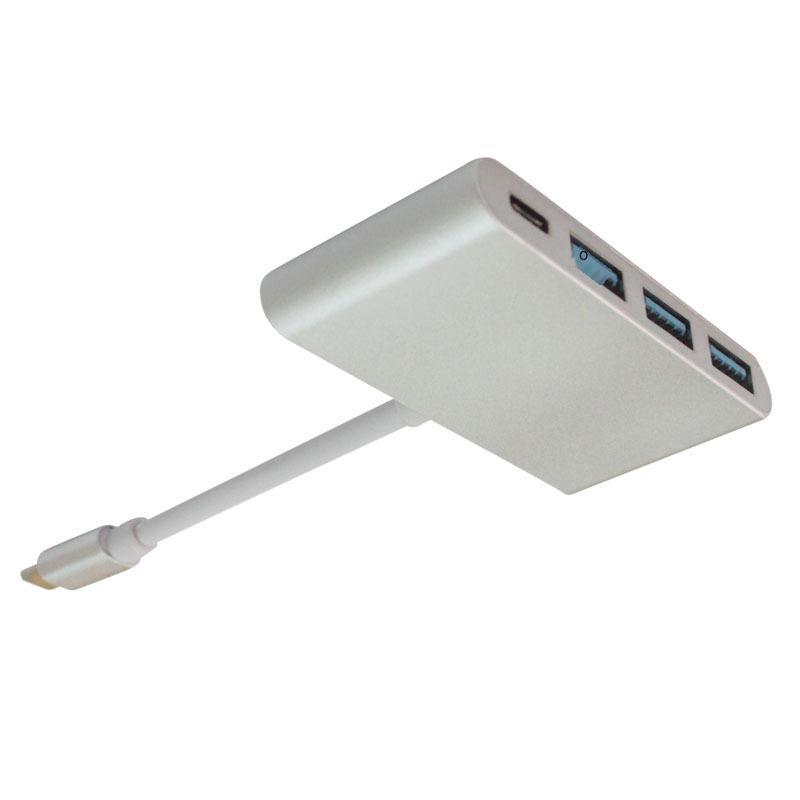 Đảm bảo chất lượng Bộ chuyển đổi HUB Type-C sang USB3.0 HUB Type C đa chức năng Bộ chia 3 cổng USB3.1