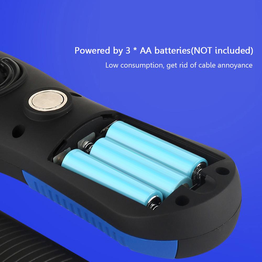 Đèn UV cầm tay du lịch có móc treo và nam châm phía sau, sạc USB