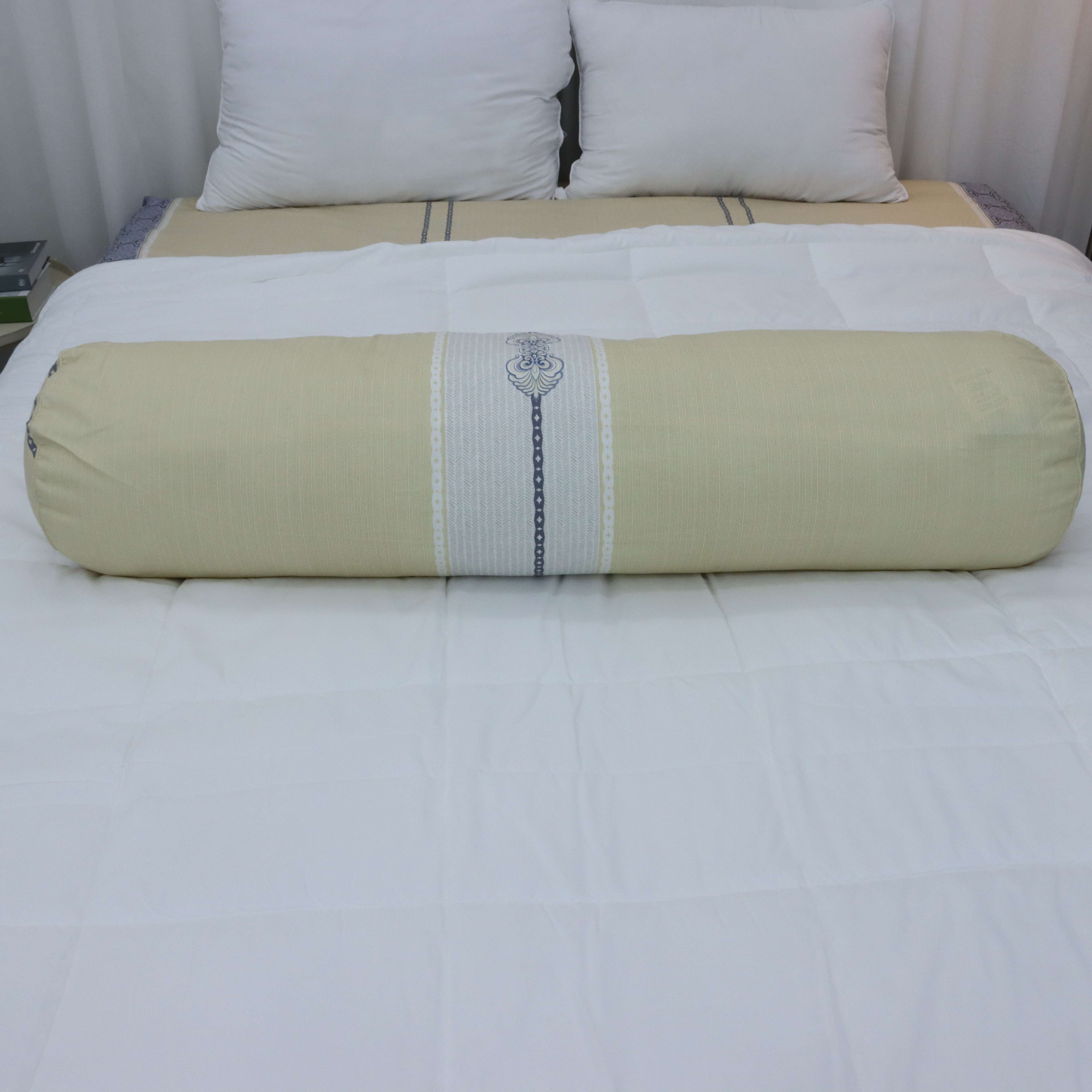 Bộ ga giường Everon Lite ELCP 202 Cotton Vàng phối xanh (4 món)