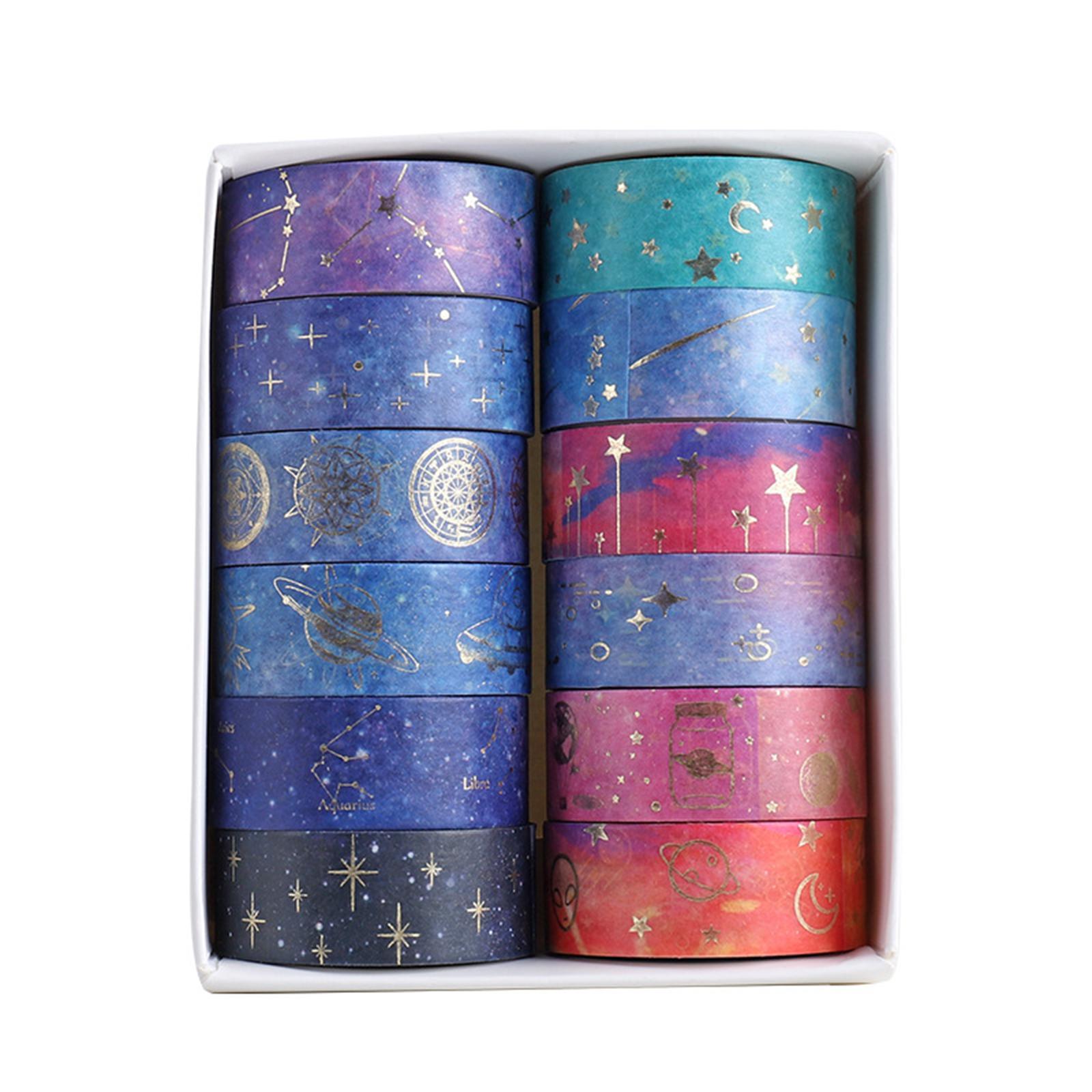 12 Sky Washi Tape Set Sticker Masking Paper Tapes for Wrapping