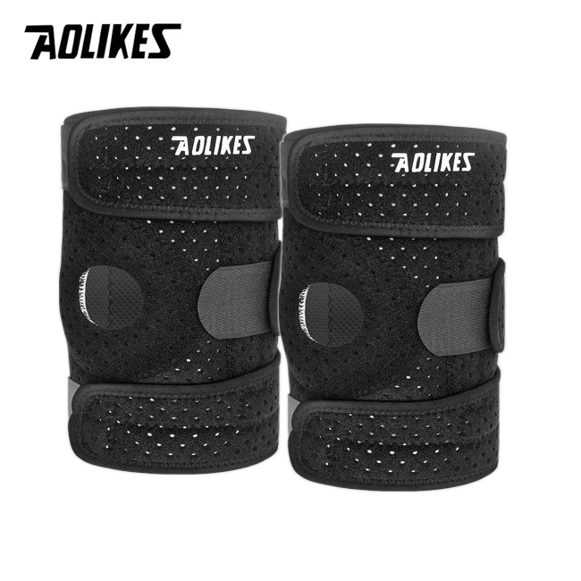 Bộ 2 bó gối chạy bộ AOLIKES A-7912B-2 Four spring sport knee support