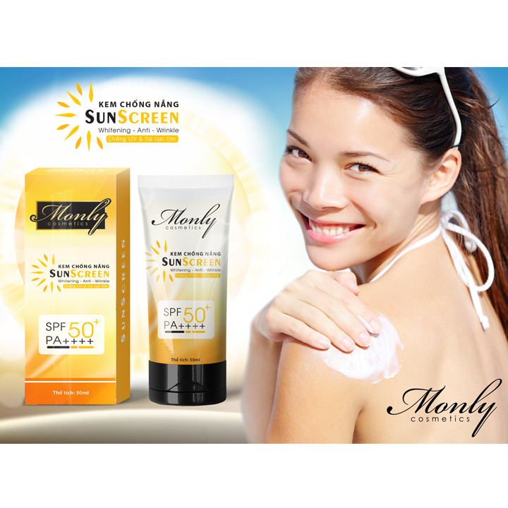 Kem chống nắng SPF50 Monly - Chính hãng