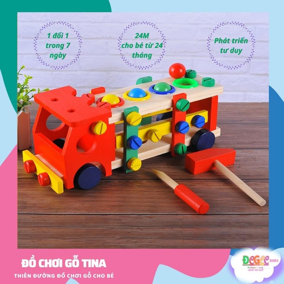đồ chơi lắp ráp mô hình đập bóng lắp ráp bằng gỗ đồ chơi gỗ thông minh đồ chơi cho bé trai quà tặng cho bé sinh nhật