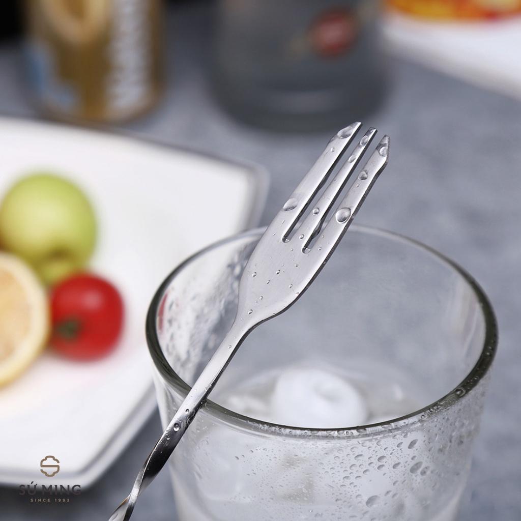 Thìa Khuấy Bar Dụng Cụ Pha Chế chuyên nghiệp, 2 đầu tiện dụng, 32cm