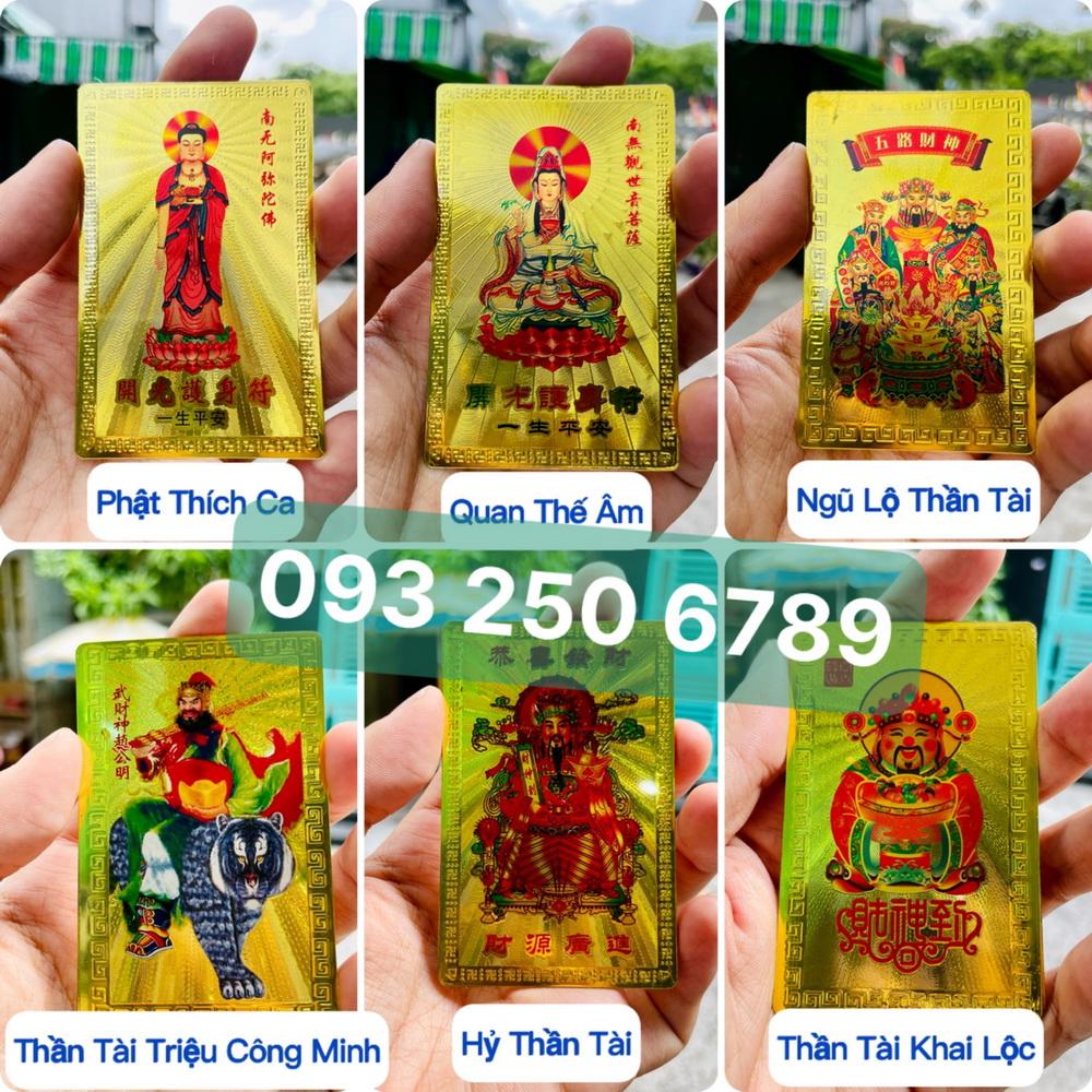 Kim Bài Ngũ Lộ Thần Tài Plastic