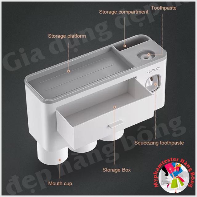 Kệ nhà tắm hít nam châm dán cường lực