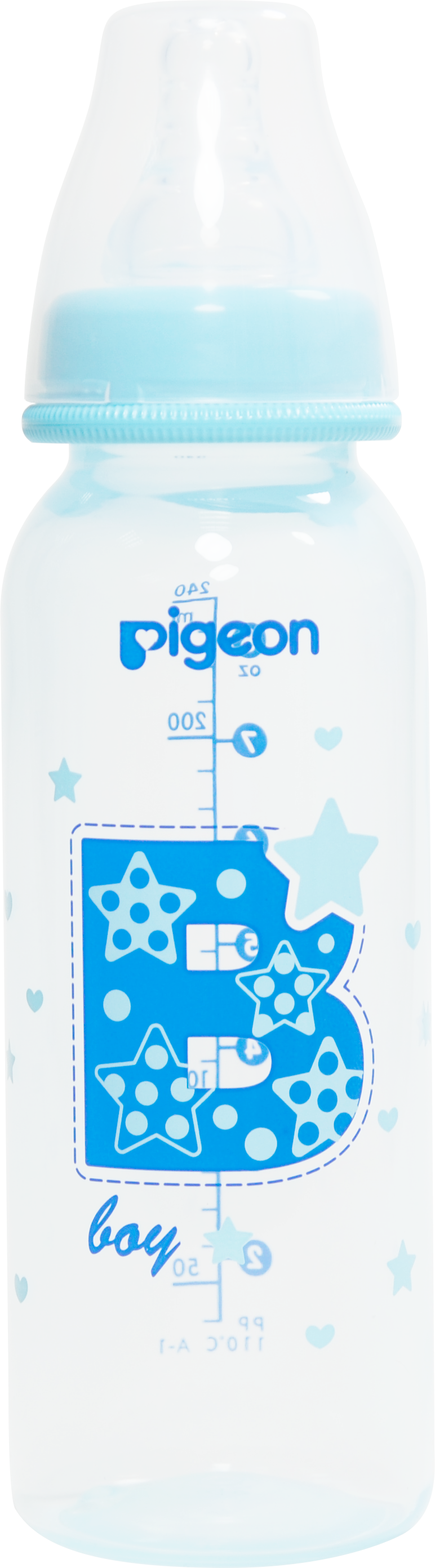 Bình sữa cổ hẹp PP cao cấp bé trai Pigeon 120ml/ 240ml