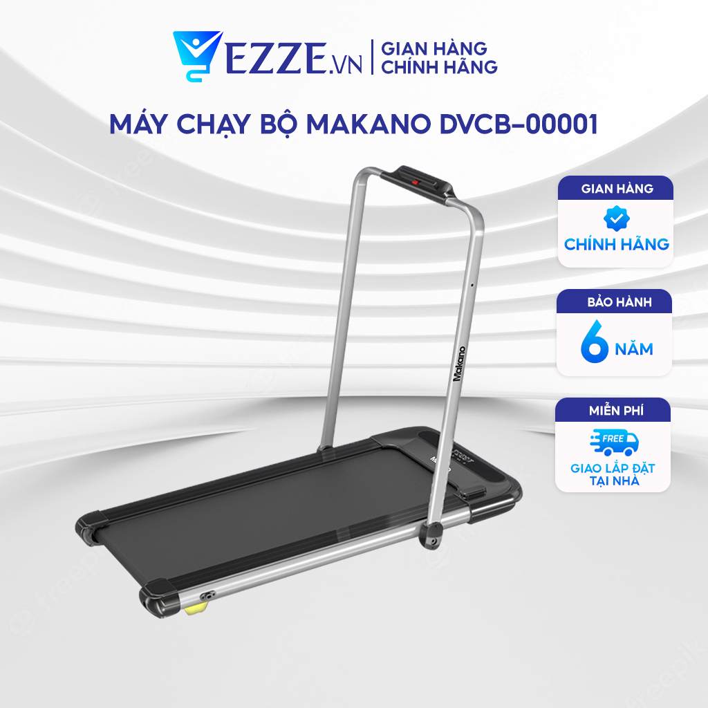 Máy Chạy Bộ Tại Nhà Makano DVCB-00001 Gấp Gọn, Máy Chạy Bộ Theo Dõi Sức Khỏe Khung Chắc Chắn