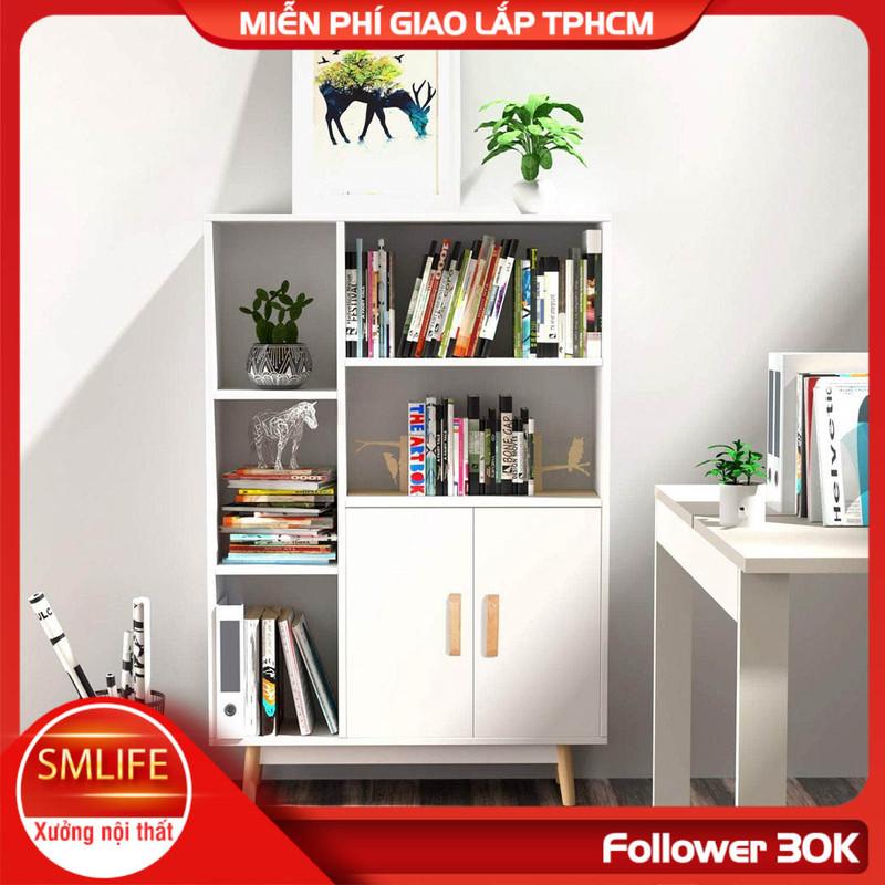 Kệ sách bằng gỗ nhỏ gọn thiết kế hiện đại SMLIFE Balmer