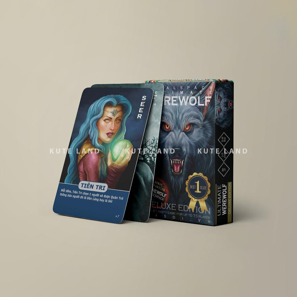 Bộ Ma sói Deluxe 21 lá bộ bài Board Game được ưa chuộng mọi lứa tuổ