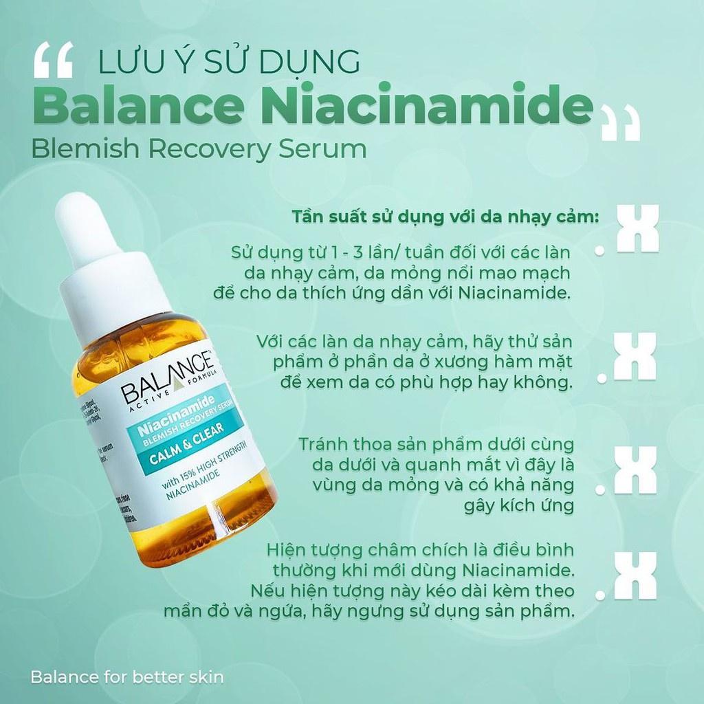 Serum Ngừa Mụn Giảm Thâm Balance Active Formula Niacinamide 15 % Blemish Recovery