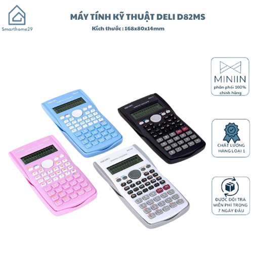 Máy Tính Học Sinh D82MS 12 Số - Tiện Lợi Cho Học Tập - HÀNG CHÍNH HÃNG MINIIN