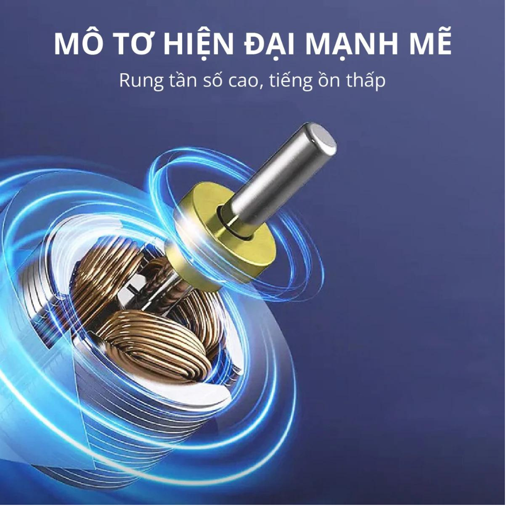 Súng massage Kachi MK353 Pro 6 đầu massage kèm đai rung