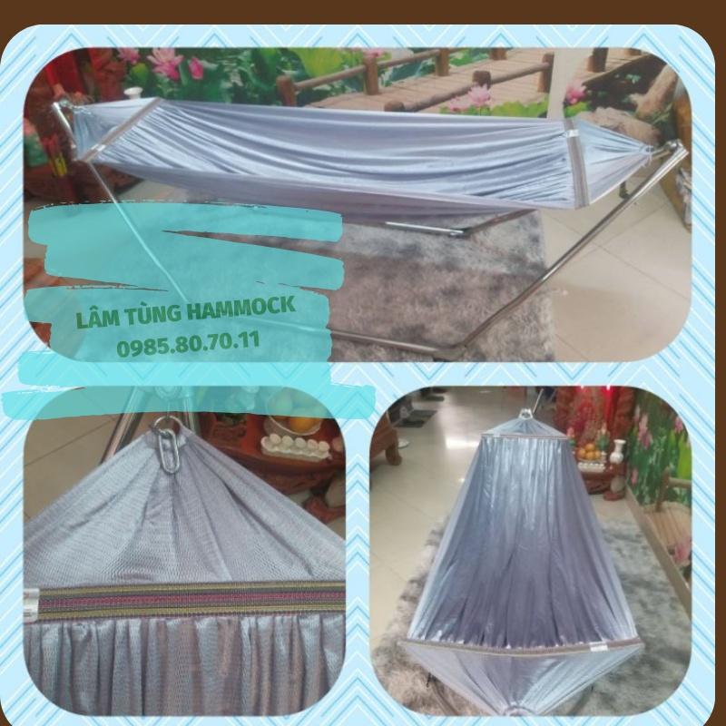 Võng lưới 2 lớp khổ siêu rộng, lưới cán thép, chất lưới võng dày cán dài 60cm