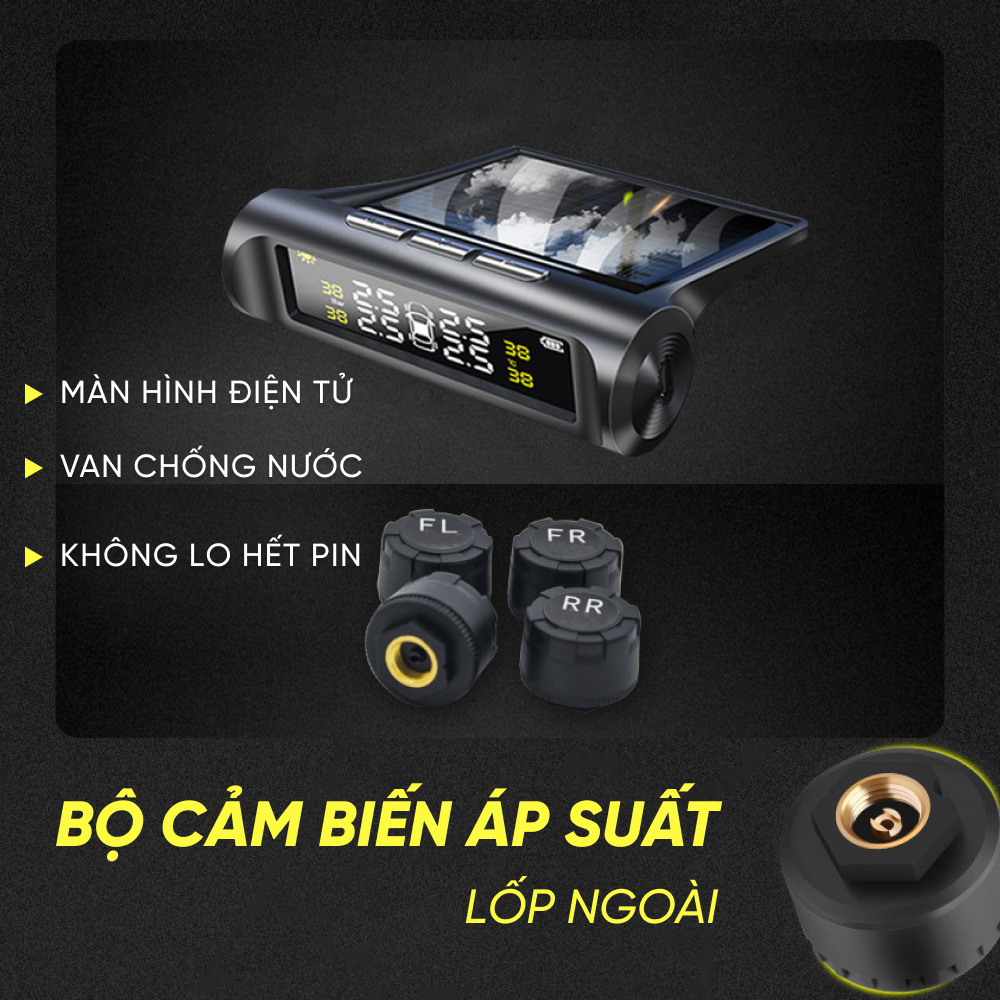 Cảm Biến Áp Suất Lốp Gắn Ngoài TPMS | Cảm Biến Áp Suất Lốp Gắn Ngoài Tiện Dụng, Lắp Đặt Dễ Dàng, An Toàn Khi Vận Hành Xe