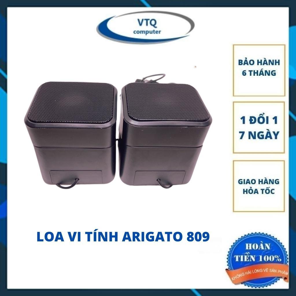 Loa vi tính, Loa mini 2.0 Arigato 809, thiết kế lạ mắt, thay đổi hình dáng loa, chất lượng âm thanh ấn tượng