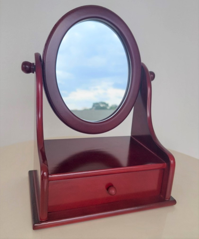 Hộp Nữ Trang Gỗ Có Gương Loại Lớn 29x22.5 cm Tinh Tế Sang Trọng - Hàng VN Xuất Khẩu