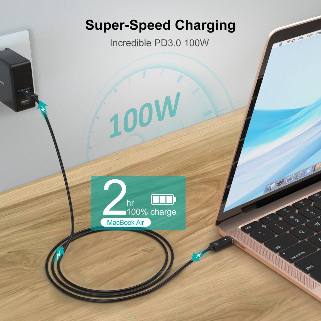 Cáp Choetech thunderbolt 3 A3008 hàng chính hãng