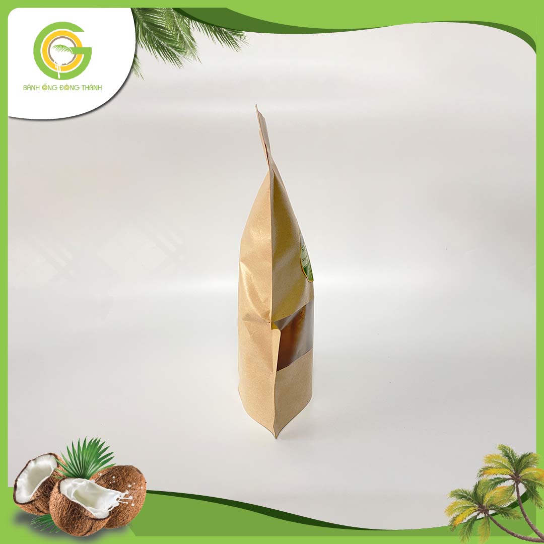 Bánh ống Đông Thành thơm ngon - Bánh ống xứ dừa dạng túi - Đặc sản Bến Tre túi bánh ống dừa