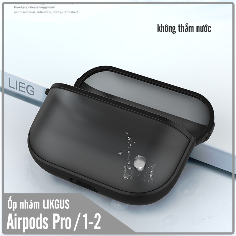 Case Likgus nhám viền màu cho Airpods Pro - Hàng Nhập Khẩu