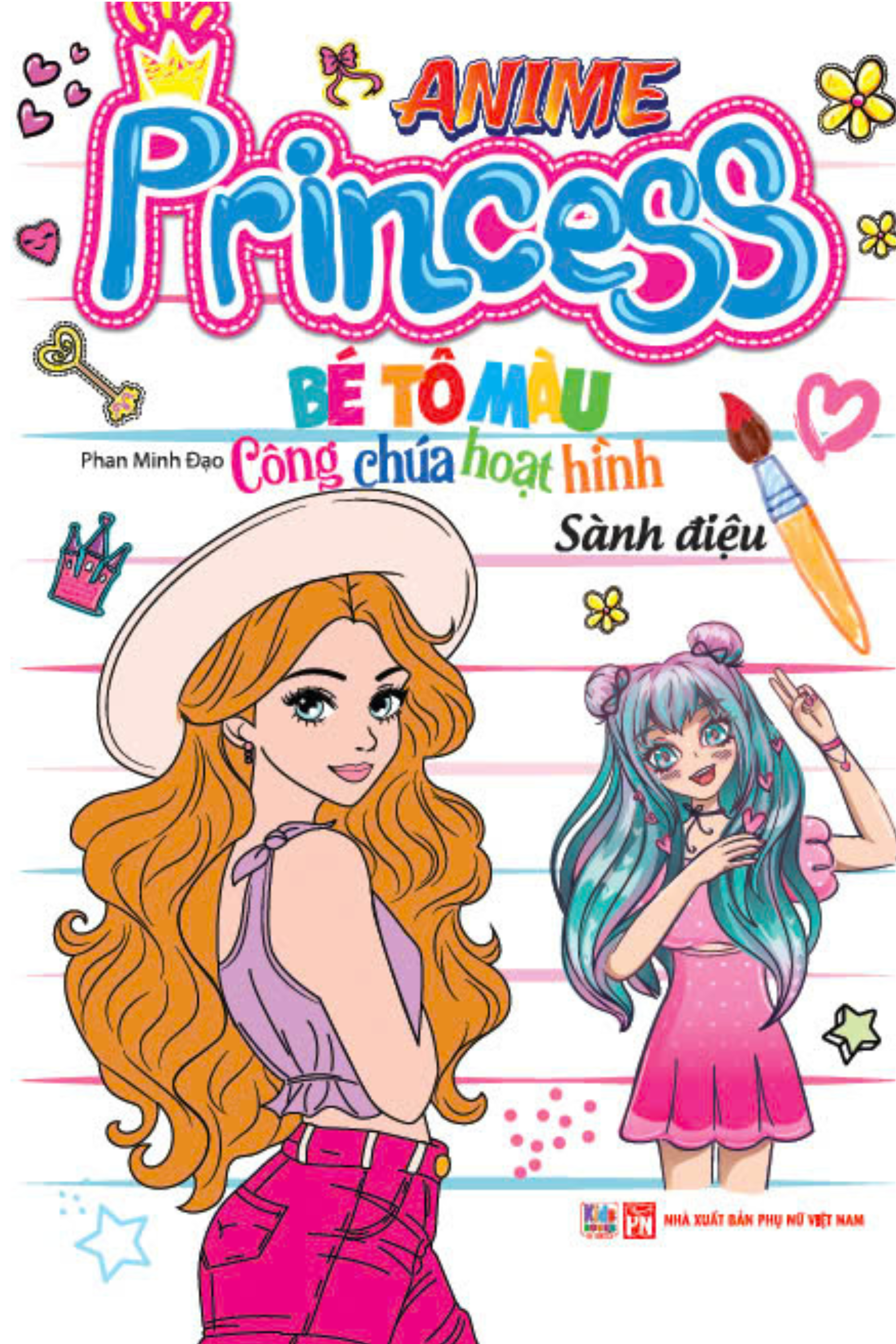 Sách - Bé Tô Màu Anime Princess - Công Chúa Hoạt Hình - Sành Điệu