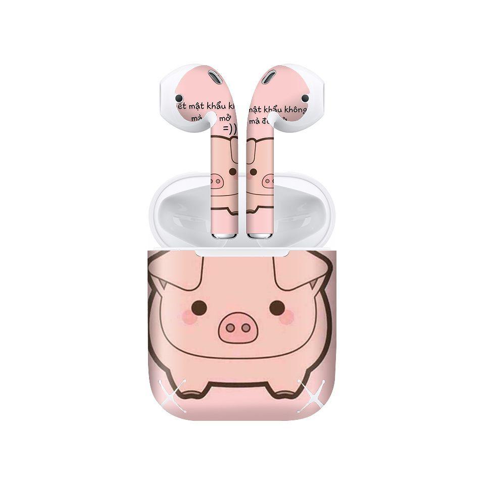 Miếng dán skin cho AirPods in hình biết mật khẩu không mà mở - fun003 (AirPods ,1 2, Pro, TWS, i12)