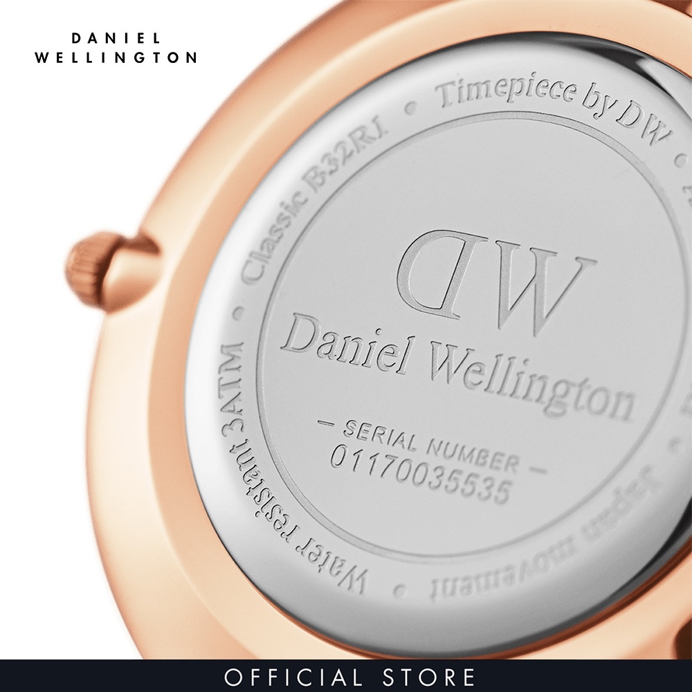 Combo Gift Nữ Daniel Wellington Đồng hồ Petite Reading DW00100167 + Dây lưới đồng hồ  Petite DW00200140