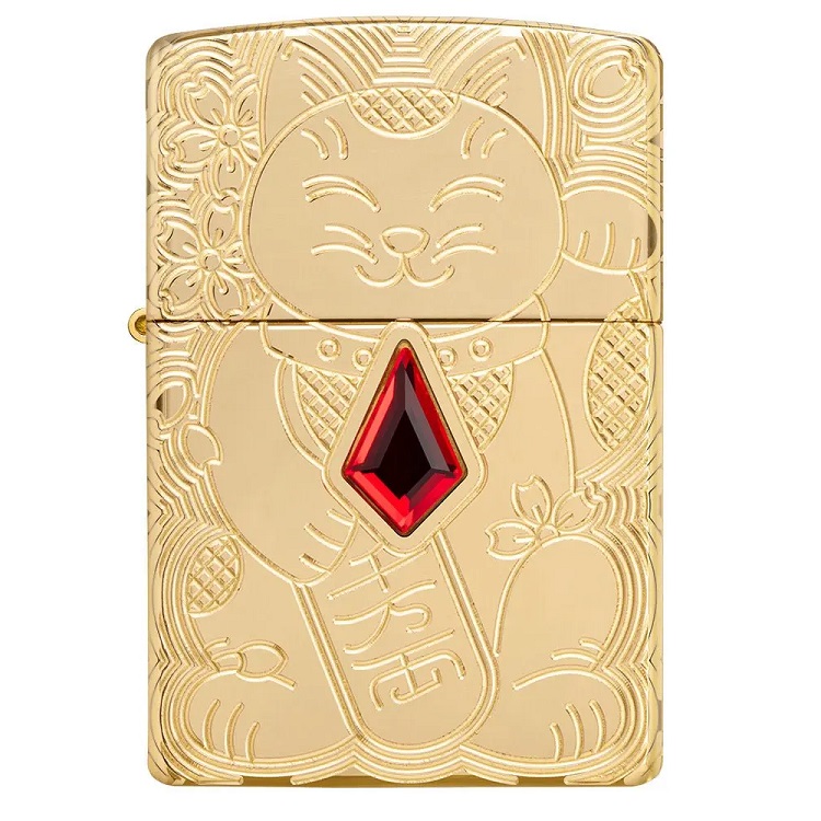 Bật Lửa Zippo Armor Lucky Cat Design 49802