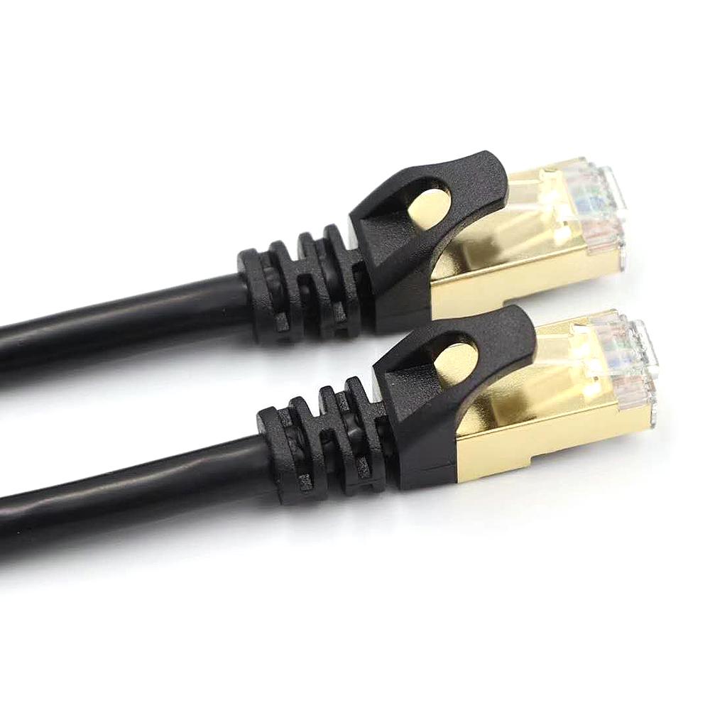 Cáp Ethernet Cat7 10Gbps 600Mhz / Cặp xoắn được bảo vệ // 26AWG Lõi đồng không chứa oxy / Giao diện RJ45 mạ vàng
