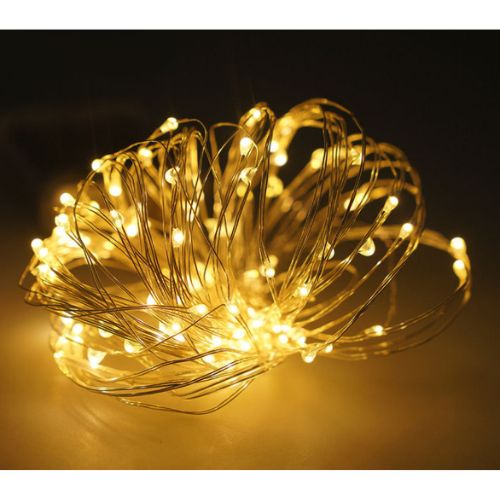 Dây đèn led trang trí đom đóm fairylight 3m có sẵn pin màu vàng