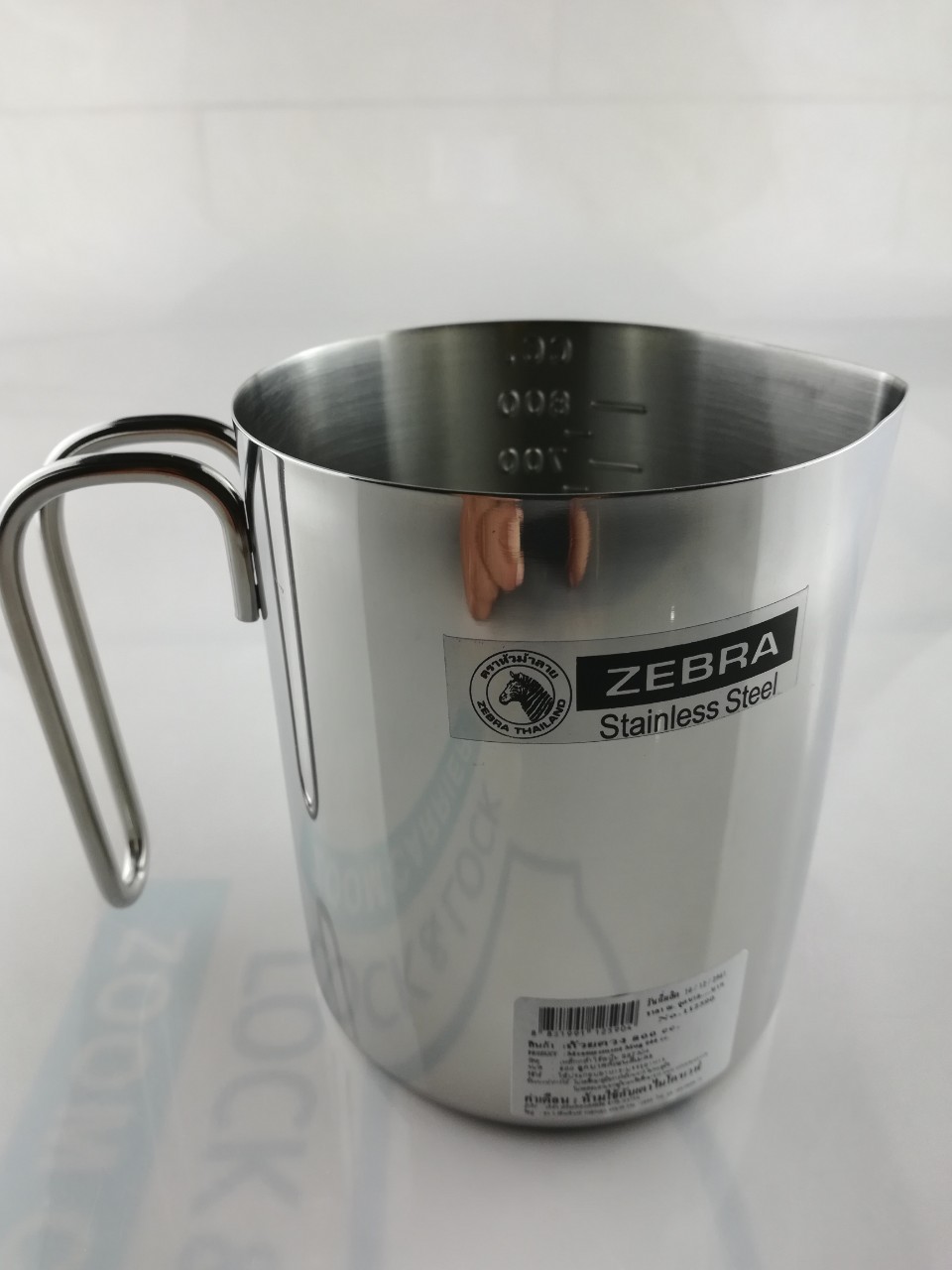 Ca Đong Thể Tích Inox Có Vạch Zebra Thái Lan 800ml 112590