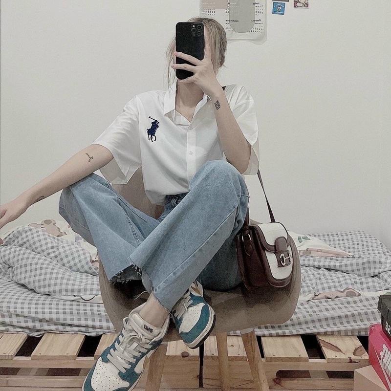 QUẦN JEANS LƯNG CAO ỐNG RỘNG