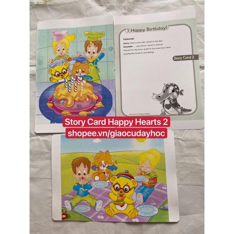 Flashcards Story Card Happy Heart 2- Size A4 ép plastics bền đẹp