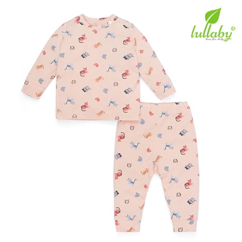 Bộ Cài Vai TD Vai Chồm Lullaby NH52B - Trắng In - 6M