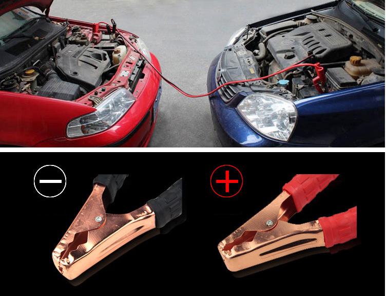 Dây Câu Kích Bình Ắc Quy Cứu Hộ Ô Tô Xe Hơi Khẩn Cấp Dài 2.5 Mét